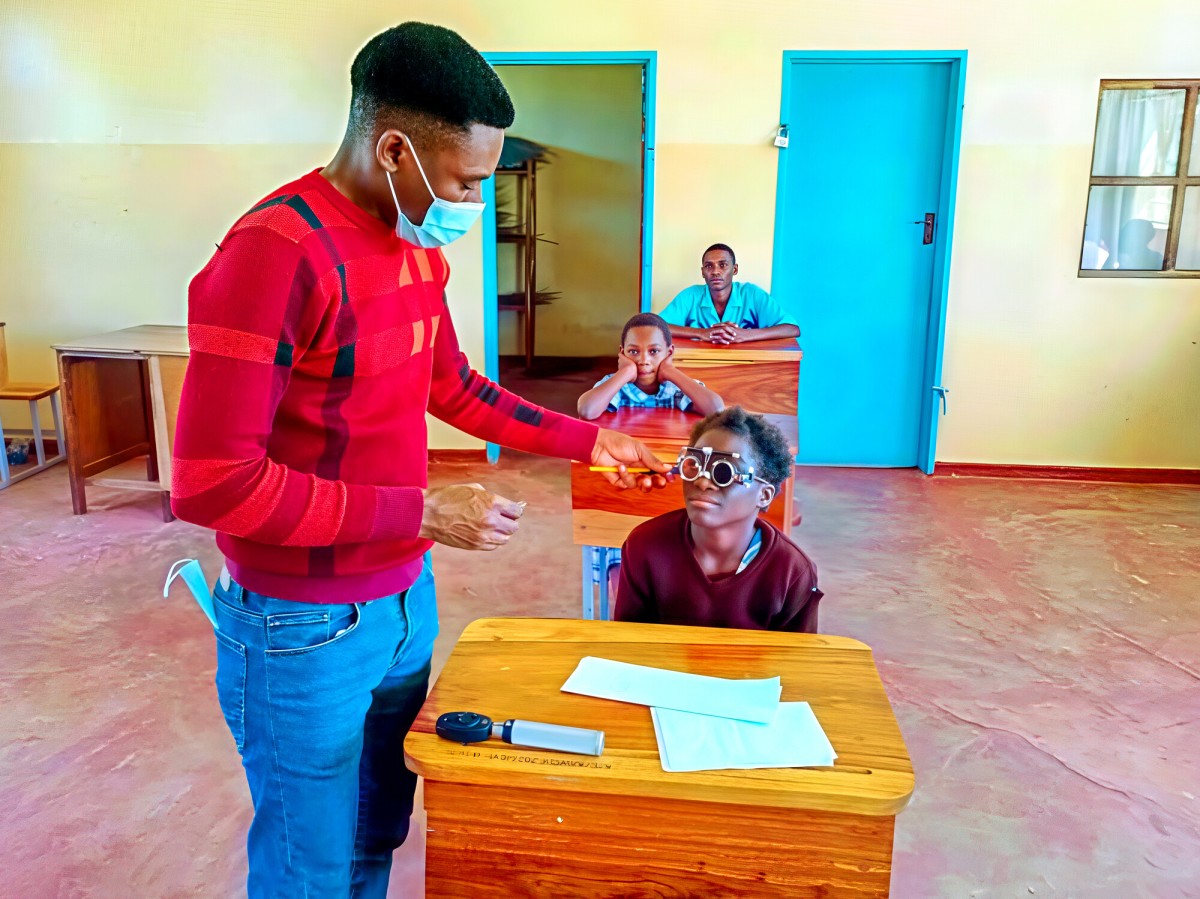 Zambia Kawambwa Gracious eye checkup gift catalog glasses