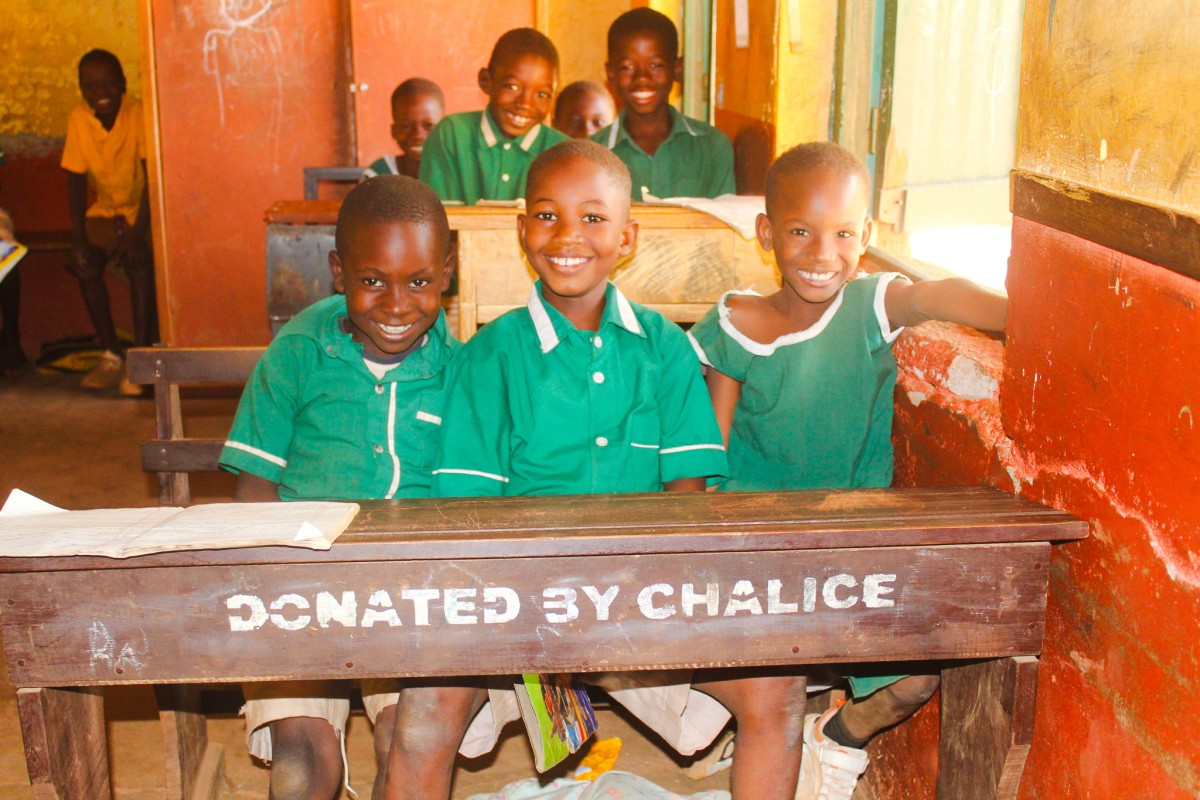 STUDENTS-OF-ST-PAULS-TAKING-LESSONS-ON-THEIR-DESKS ghana